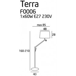 Terra lampa podłogowa duża