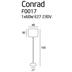Conrad F0017 Lampa podłogowa
