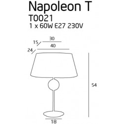 Napoleon lampa biurkowa