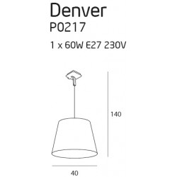 Denver lampa wisząca P0217