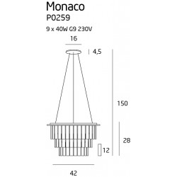Monaco lampa wisząca