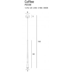 Coffe P0338 Lampa wisząca duża