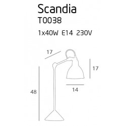 Scandia T0038 lampa biurkowa