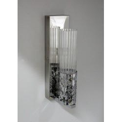 Srebrny kinkiet sevinc 2785 srebrna lampa ścienna 1x40w