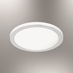 Plafon łazienkowy 30cm lampa ozcan 1405-30 plafon srebro chrom