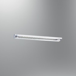 Srebrny kinkiet ledowy nad obraz lustro lampa led ozcan 2503-1 chrom łazienka