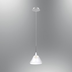 Promocja lampa led wisząca led ozcan 4722-1a srebro chrom do salonu sypialni kuchni