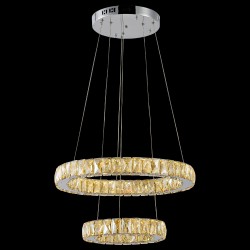 Elegancka  kryształowa lampa wisząca lucea nestor 51619-02-p02-cr  led  salon sypialnia jadalnia hotel restauracja