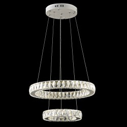 Elegancka  kryształowa lampa wisząca lucea nestor 51619-02-p02-wt  led  salon sypialnia jadalnia hotel restauracja