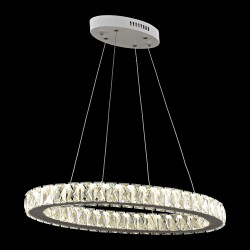 Elegancka  kryształowa lampa wisząca lucea nestor 51619-07-l01-wt  led  salon sypialnia jadalnia hotel restauracja