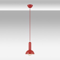 Czerwona lampa wisząca ozcan 6490k-1a czerwony zwis 1x40w