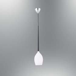 Biała lampa wisząca szklana ozcan nad stół 5256-1a salon