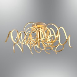 Nowoczesna złota lampa sufitowa plafon  led 137w  ozcan salon sypialnia jadalnia 5641-3 lampa lampa