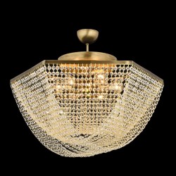 Patynowa  kryształowa lampa sufitowa żyrandol  avonni hotel sala bankietowa restauracja salon    ar-1562-e60  lampa