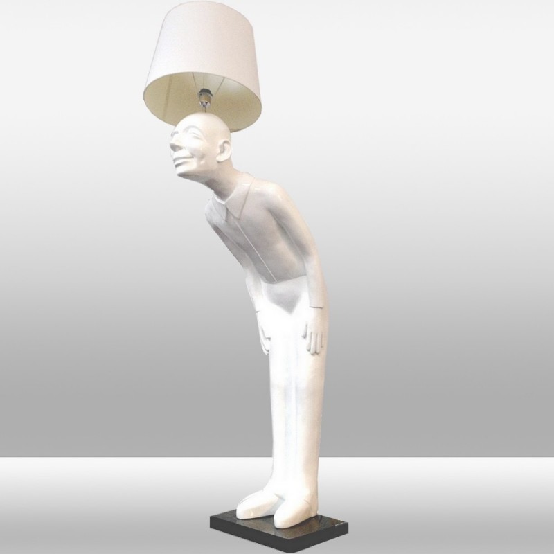Duża lampa stojąca podłogowa 190cm ozcan 7046-2 biała figura