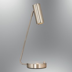 Lampa stolikowa biurkowa srebro mat  ozcan salon sypialnia 6317-12,18