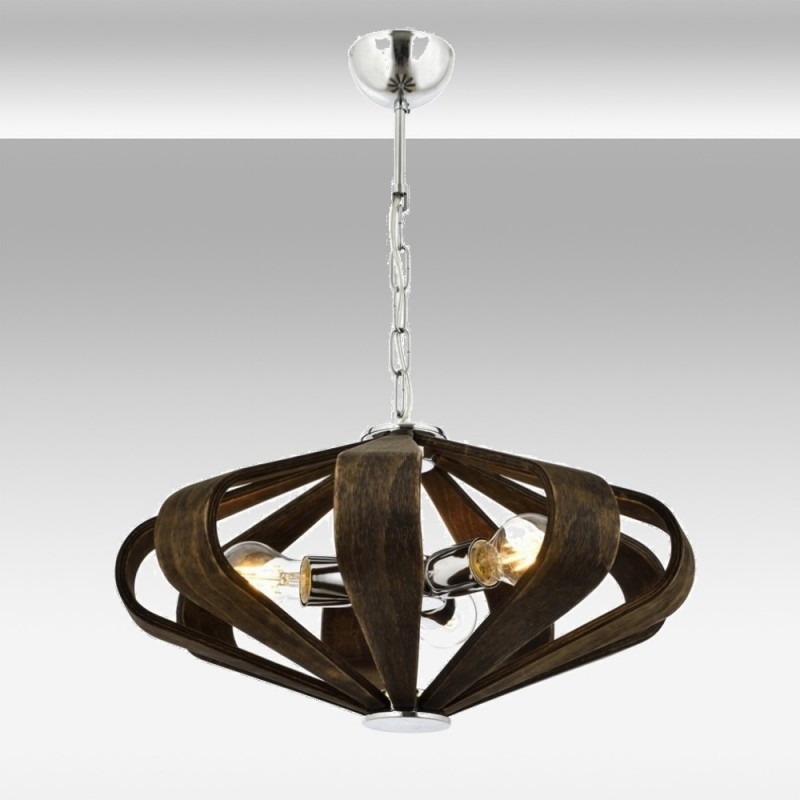 Nowoczesna lampa wisząca patyna avonni salon sypialnia jadalnia av-1674-3e  lampa