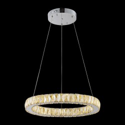 Elegancka  kryształowa lampa wisząca lucea nestor 51619-01-p01-cr  led  salon sypialnia jadalnia hotel restauracja