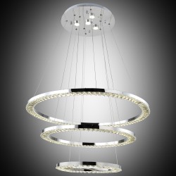Nowoczesna kryształowa lampa wisząca lucea leopardi 51853-04-pb3-cr  led  salon sypialnia jadalnia