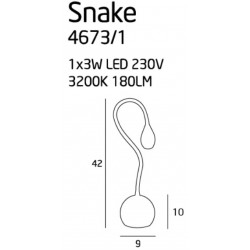 Snake lampa biurkowa led